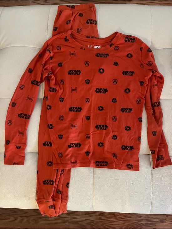 Star Wars Other - Star Wars Orange/black Long Sleeve Kids Pajama set